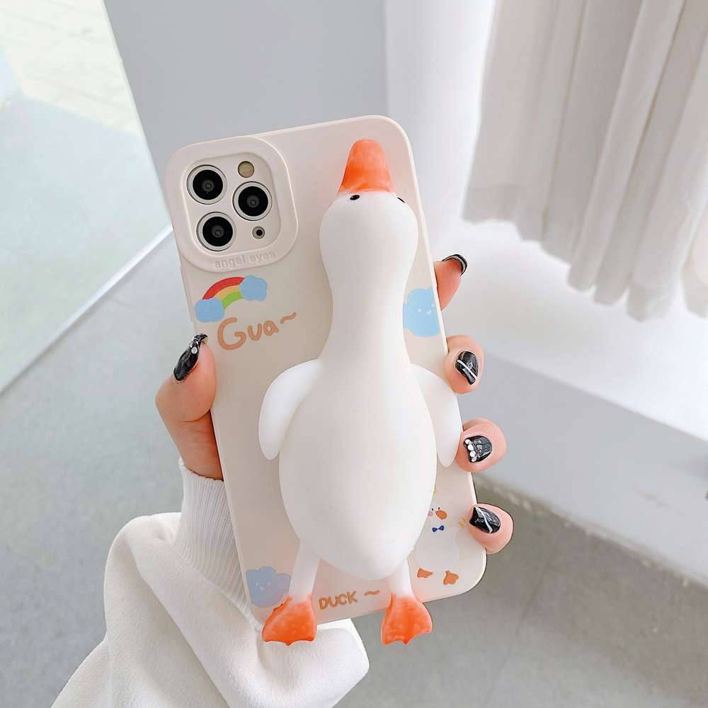 Cartoon All-Inclusive Mobile Phone Case with Straight Side - Compatible with Apple Devices - Minihomy