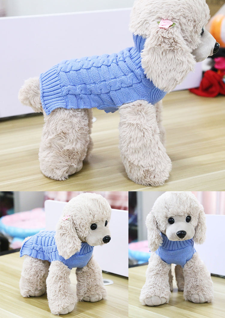 Cashmere Twisted Rope Pet Sweater - Minihomy