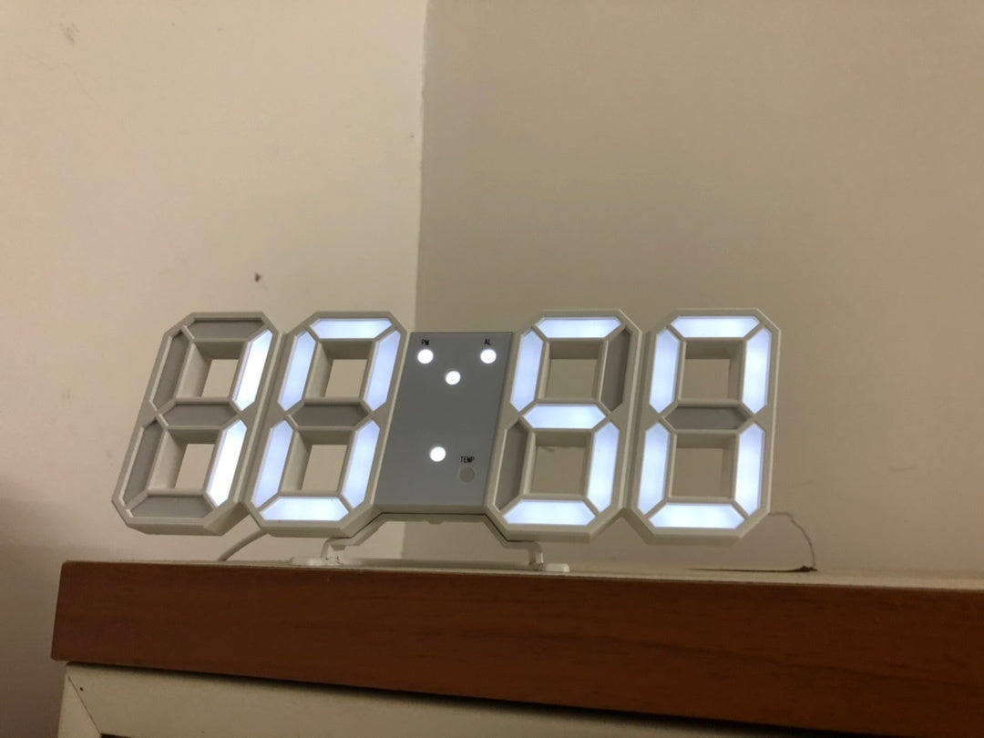 3D Luminous LED Digital Clock Simple And Versatile At Home - Minihomy