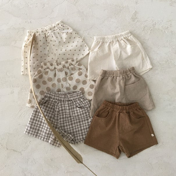 Summer Cotton And Linen Casual Shorts For Baby Thin Comfortable