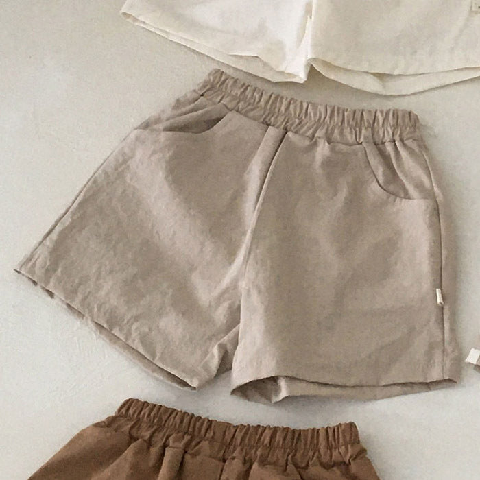 Summer Cotton And Linen Casual Shorts For Baby Thin Comfortable