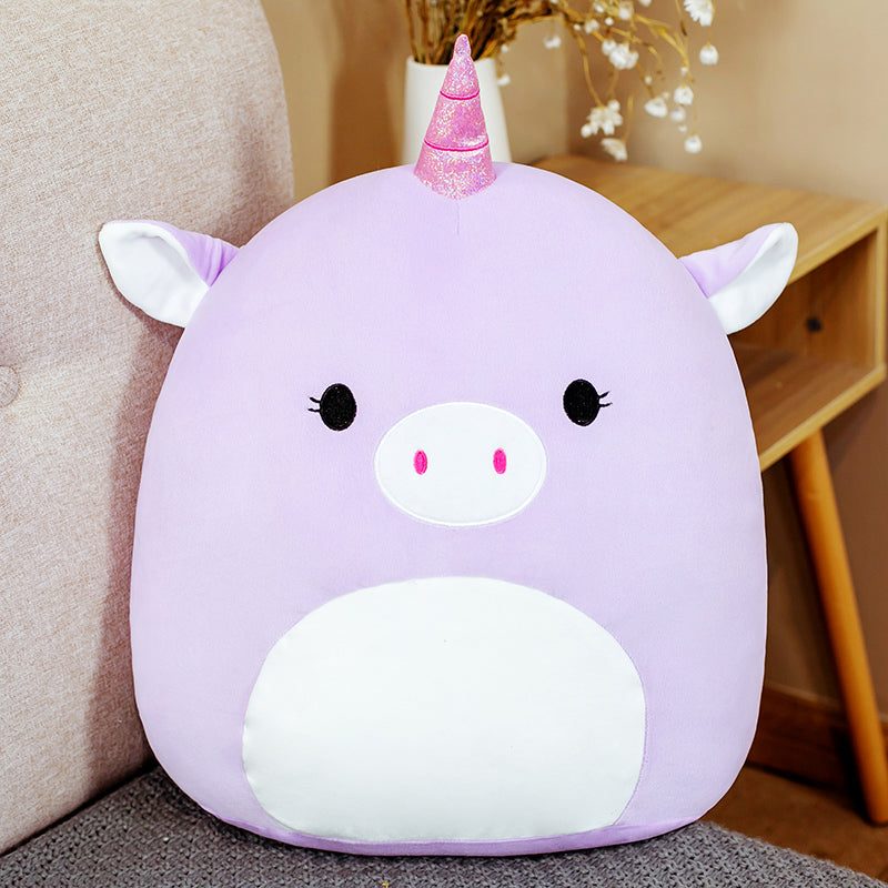 Cute Fat Fat Plush Toy Animal Doll Kawaii  Deer Pig Soft Pillow