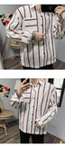 Loose striped shirt men - Minihomy