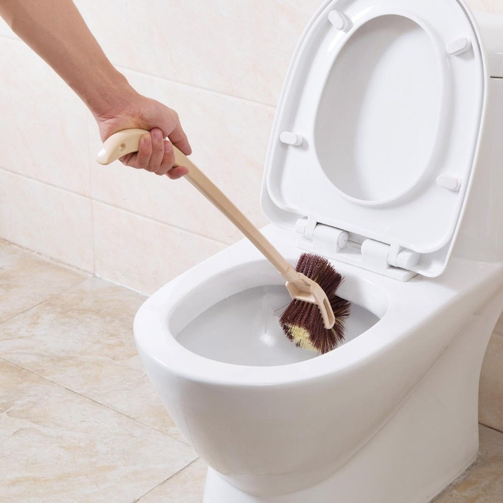 Imitation Wood Long Handle Toilet Brush - Minihomy