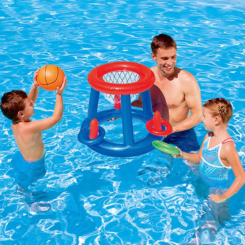 Outdoor Swimming Pool Accessories Inflatable Ring Throwing Ferrule Game Set Water Toy