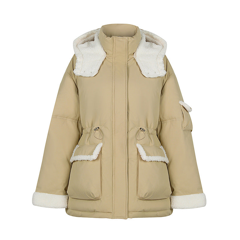 Lamb Wool Cotton-padded Jacket Women's - Minihomy