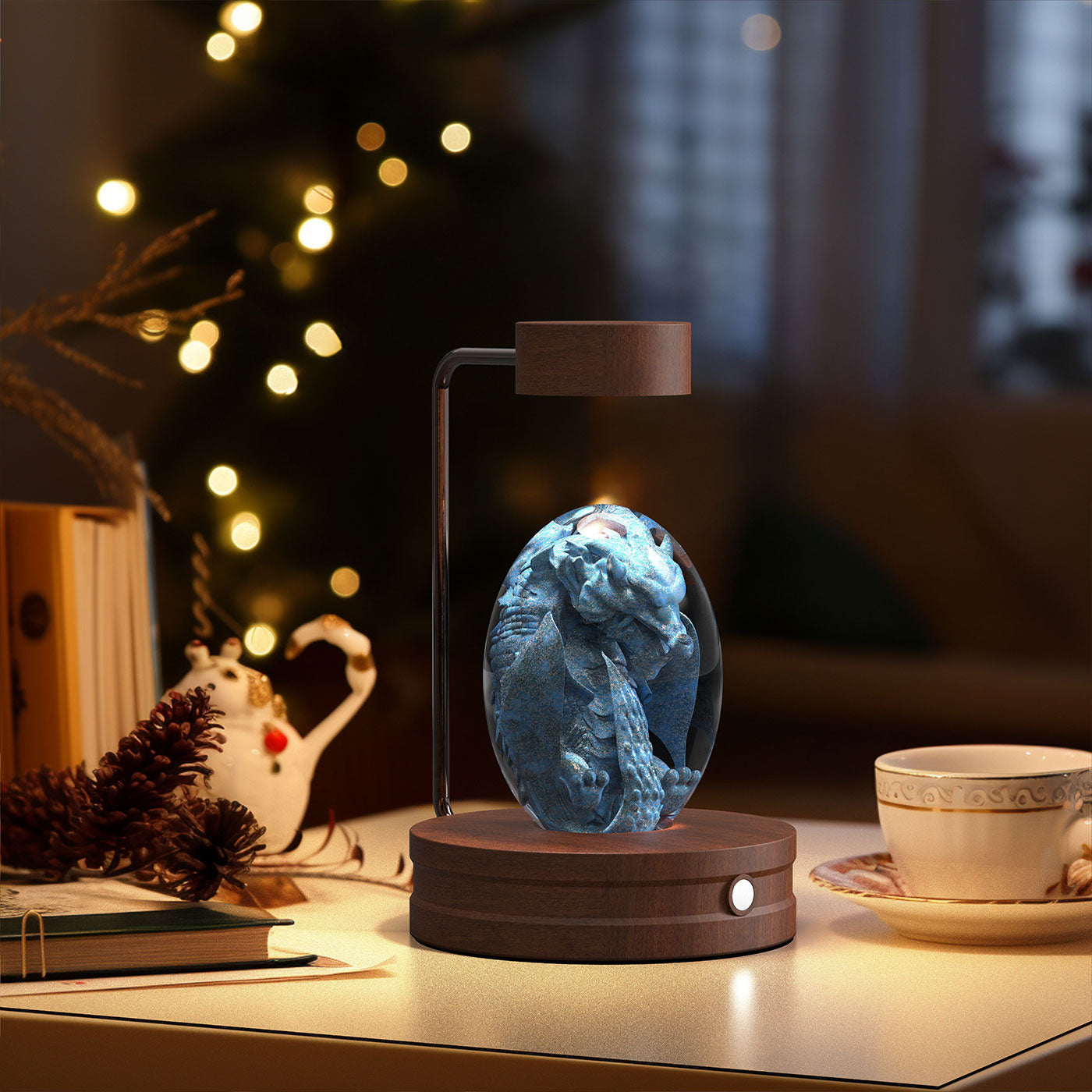 Crystal Ball Cosmic Dinosaur Indoor Night Light - Minihomy