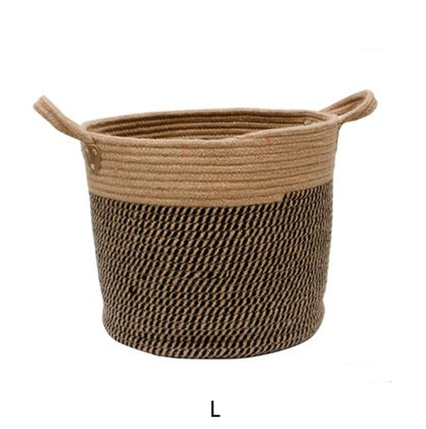 Cotton Linen Storage Laundry Basket - Minihomy