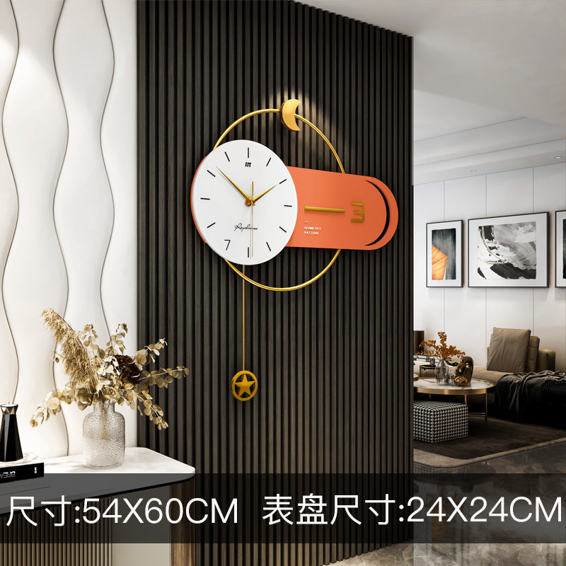 Modern Simple Wall Clock Home Decoration Clock Light Luxury Wall Clock - Minihomy