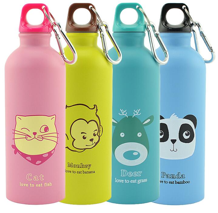 500ml Cartoon Animals Water Bottle Portable Sports Bottle - Minihomy