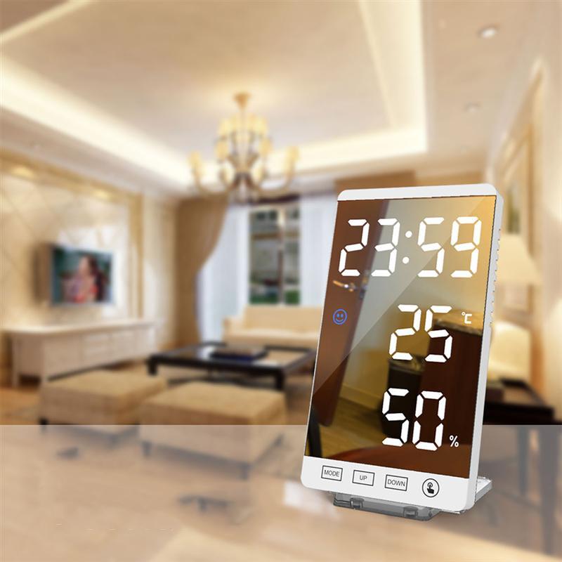 Multifunctional LED Mirror Electronic Alarm Clock - Minihomy