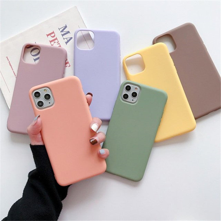 Frosted TPU Phone Case for iPhone 6s/7/8/X/11 Series - Slim, Lightweight, Shock Absorbent