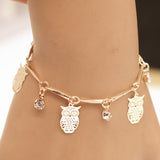 Ethnic Style Golden Owl Tassel Bracelet - Minihomy