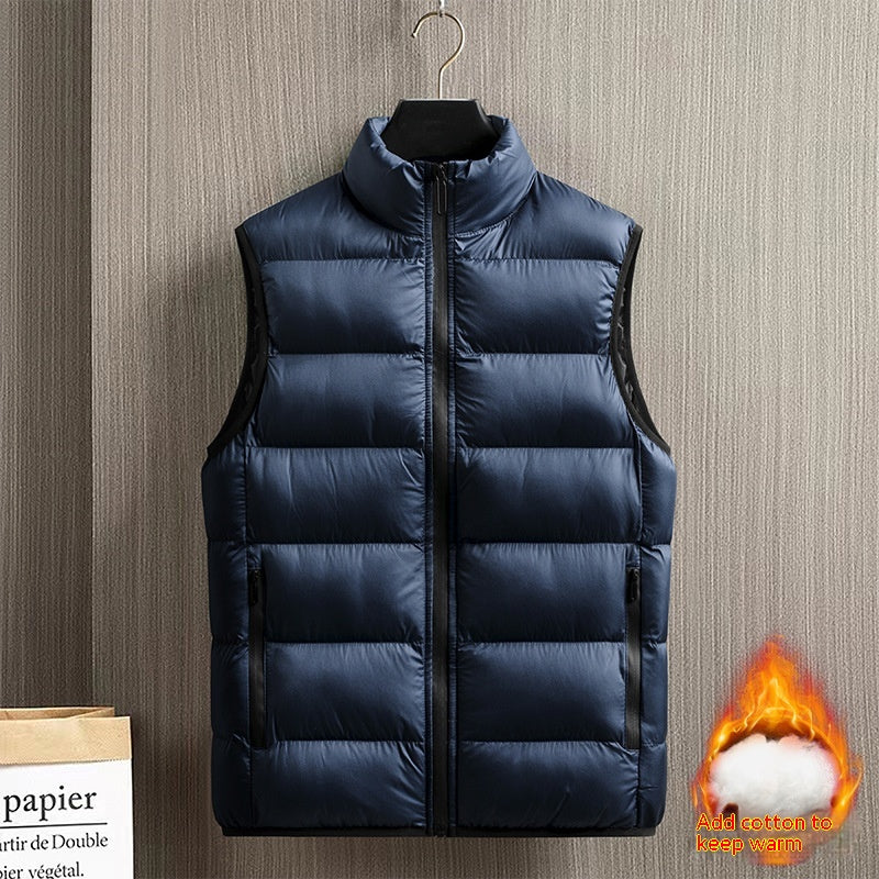 Down Jacket Vest Men's Coat Thickened Warm