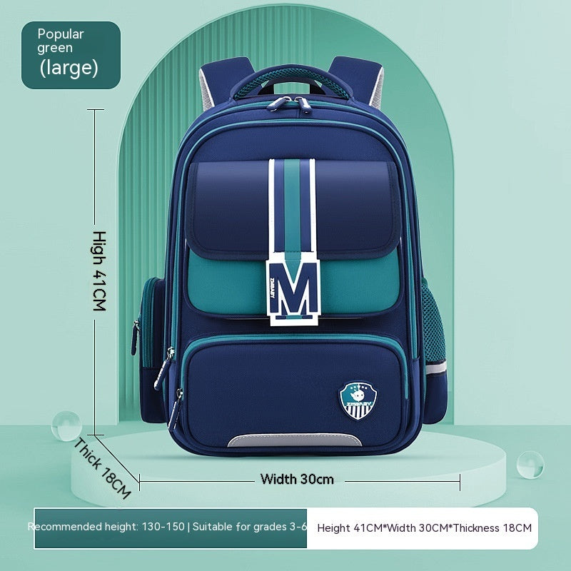 Lightweight School Backpack for Kids - Large Capacity, Spine Protection for Primary School Students