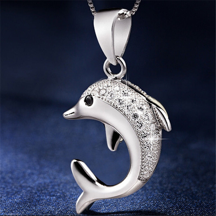 Dolphin Love Necklace for Women - Minihomy