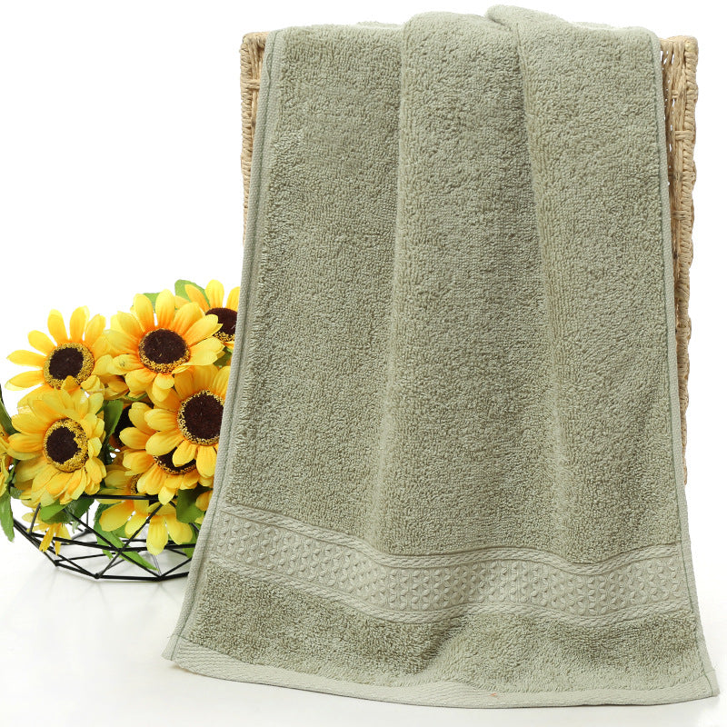 Pure cotton plain bath towel