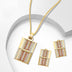 Exaggerated Jewelry Series Square Alloy Two-piece Jewelry - Minihomy