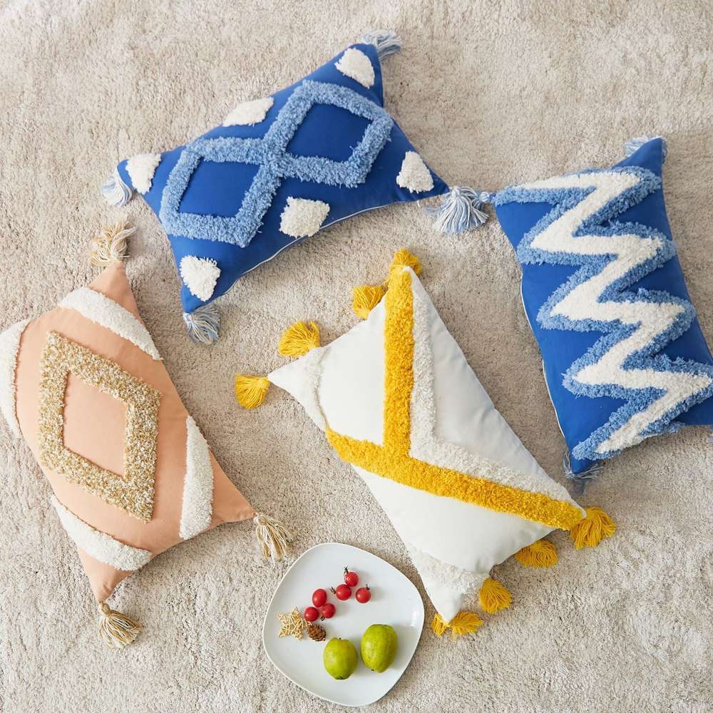 Cotton Canvas Pillow Cushion Cover - Minihomy