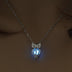 Glow In The Dark lotus Flower Shaped Pendant Necklace For Women Jewelry - Minihomy