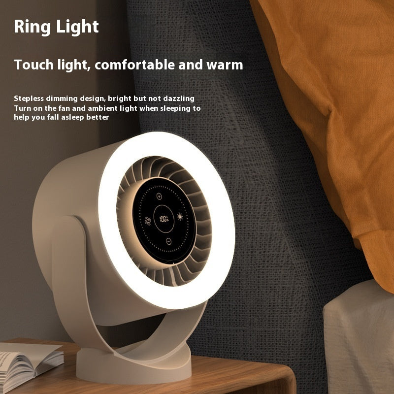 USB Charging Fan Lamp with Night Light - Bedroom & Kitchen