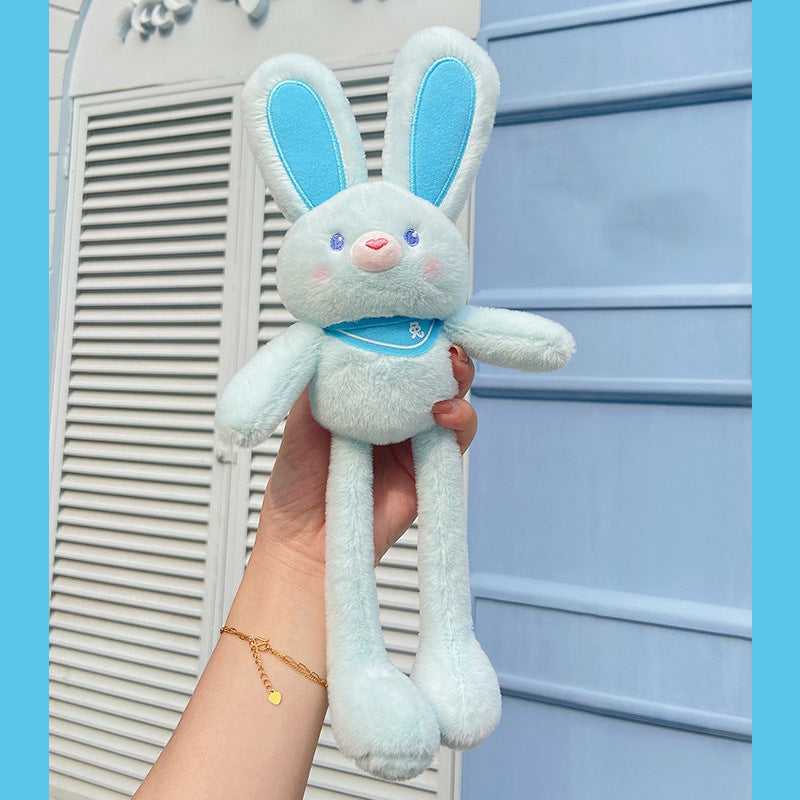 Plush Pull Ears Rabbit Stretch Doll Keychain - Minihomy