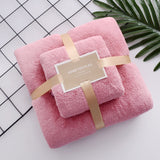 High-density Coral Fleece Towel Bath Towel Set