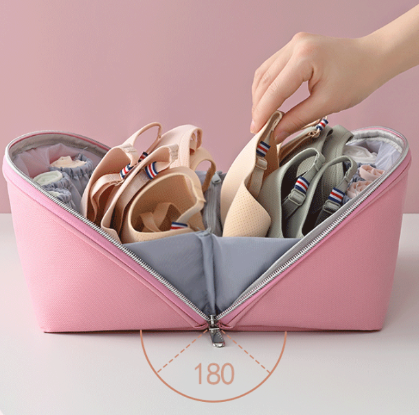 Multifunctional Underwear Storage Bag Travel Clothes Bra Socks Divider Organizer - Minihomy