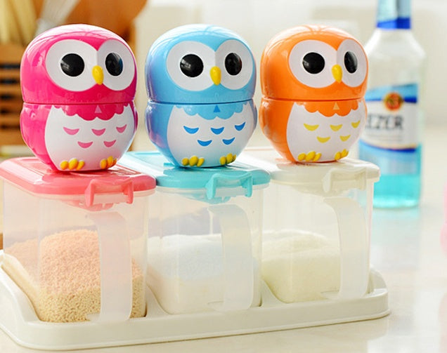 Owl Cartoon Kitchen Timers 60 Minutes Cooking Mechanical Home Decorating Blue Dial Timers High Quality Kitchen Tools Gadget - Minihomy