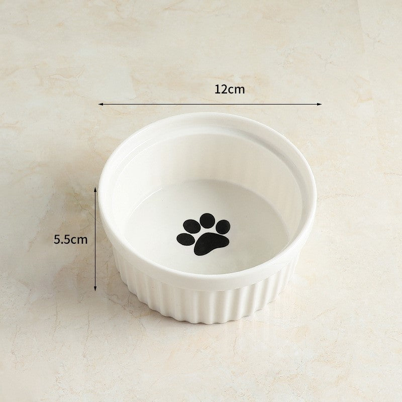 Cervical Spine Protection Cat Food Bowl - Elevated Pet Bowl for Healthy Eating - Minihomy