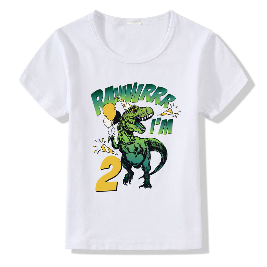 Children's T-shirt Numbers 1-9 Birthday T-shirt - Minihomy