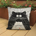 Cat Pillow Cartoon Images Linen Cotton Blend Cushion Cover Pillowcases - Minihomy