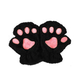 Winter Lovely Half Cover Paw Bear Cat Claw Gloves Short Finger