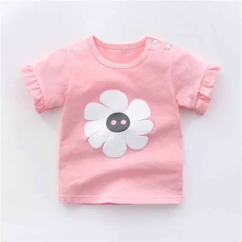 Children's Cotton T-Shirt - Cotton, Unisex, Short Sleeve, All-Match Style