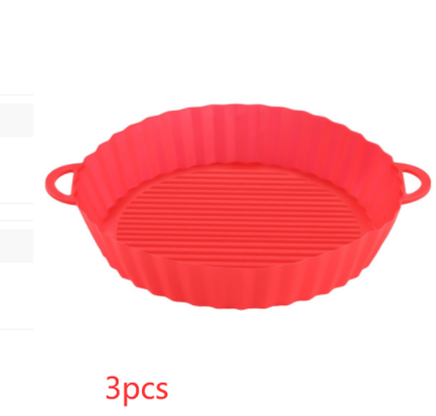 Air Fryer Tray Silicone Kitchen Supplies AirFryer Silicone Pot Grill Pan Accessories - Minihomy