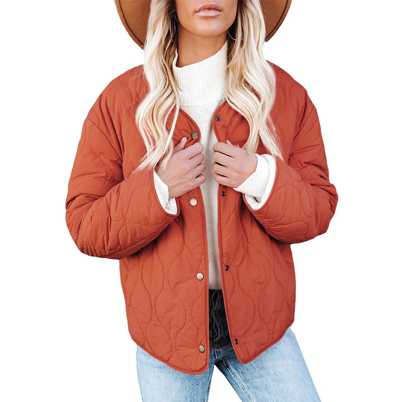 Casual Jackets On Both Sides To Keep Warm Cotton-padded Clothes Women