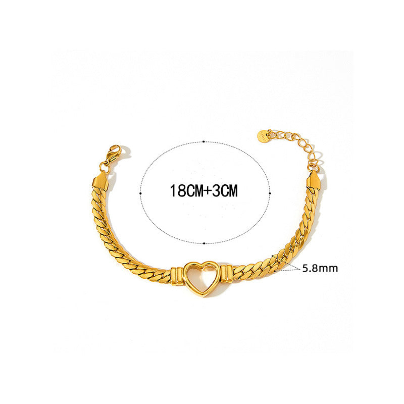 European And American Hip-hop Love Woven Bracelet