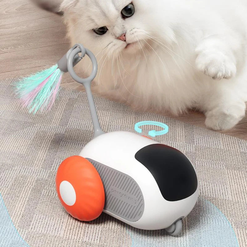 Remote Control Interactive Cat Car Toy USB Charging Chasing Automatic Self-moving Remote Smart Control Car Interactive Pet