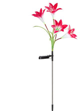 Solar Lily Flower Lights - LED Garden Lights, Waterproof Lawn & Landscape Decor