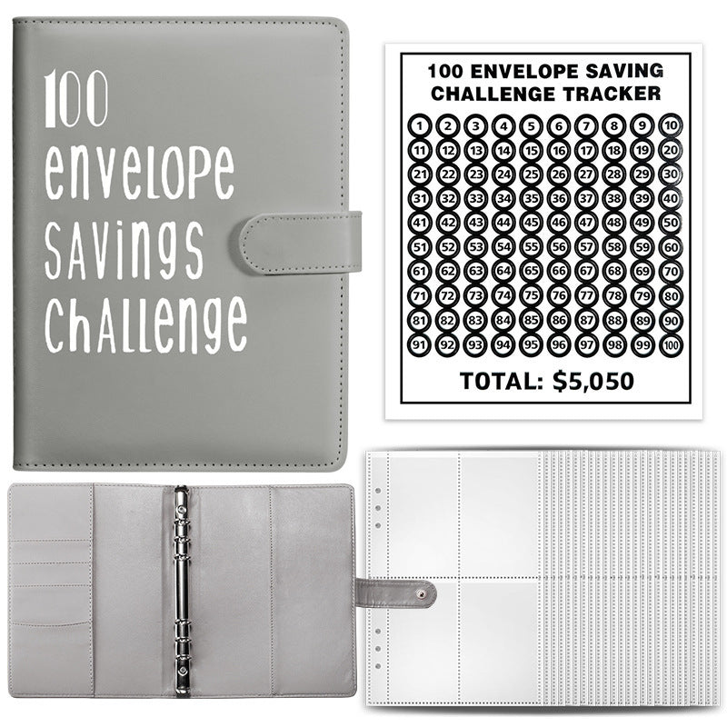 Couple Challenge Save Money Deposit And Savings Journal Book Loose-leaf Binder