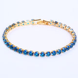 Cubic Zirconia Tennis Bracelets Iced Out Chain Crystal Bracelet Women Men - Minihomy