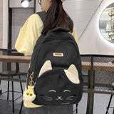 Japanese Cute Cat College Style Large Capacity Schoolbag - Minihomy