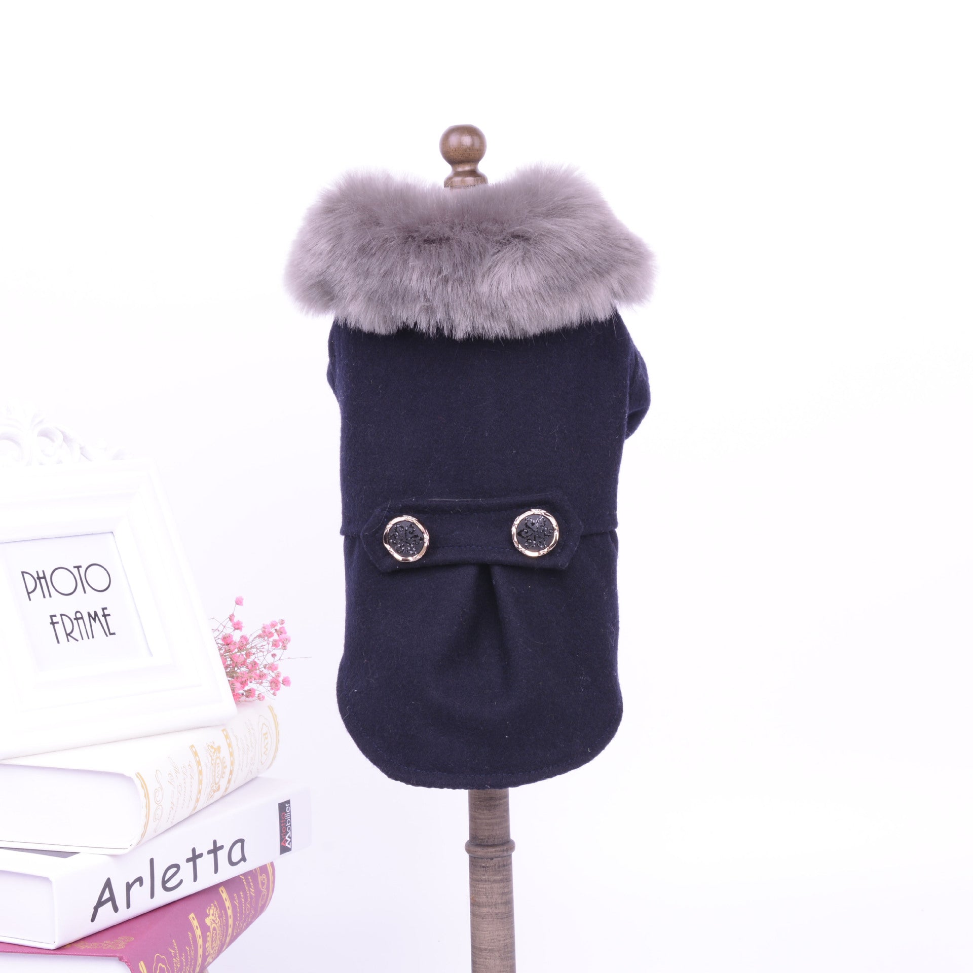 Pet Products Bipedal Solid Color Dog Autumn Winter Coat - Minihomy