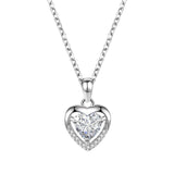 925 Heart-shaped Rhinestones Personalized Necklace For Women: A Symbol of Elegance and Romance - Minihomy