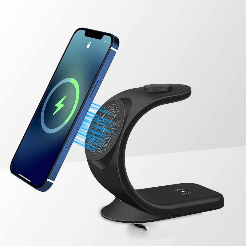 Charge in Style with the Vertical Three-in-One Magnetic Wireless Charger