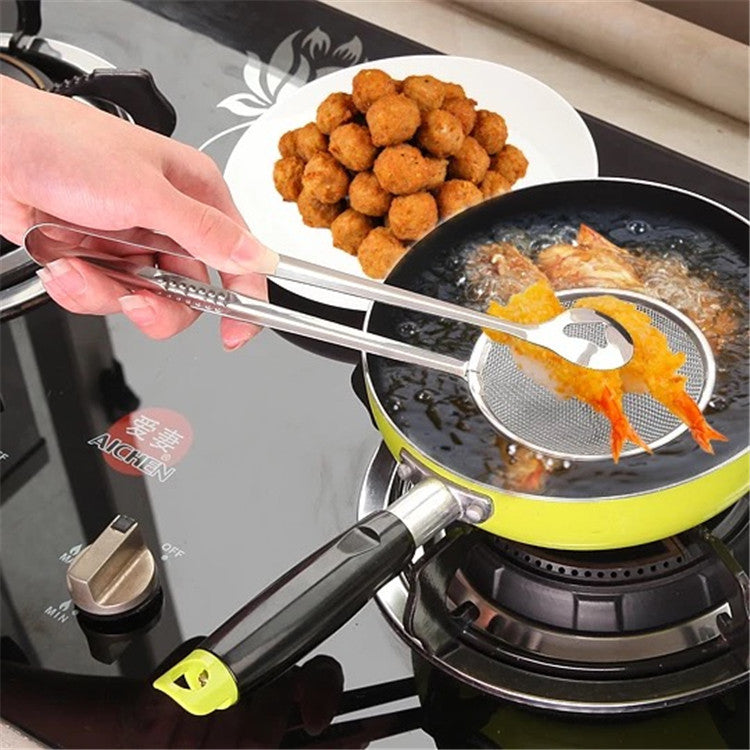 Multi-functional Oil Food Folder Kitchen Accessories Stainless Steel Fried Food  Oil Scoop - Minihomy