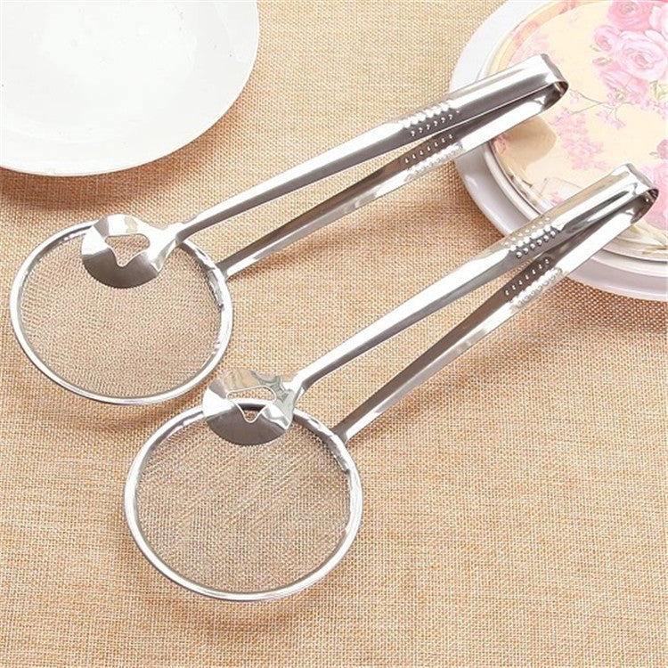 Multi-functional Oil Food Folder Kitchen Accessories Stainless Steel Fried Food  Oil Scoop - Minihomy