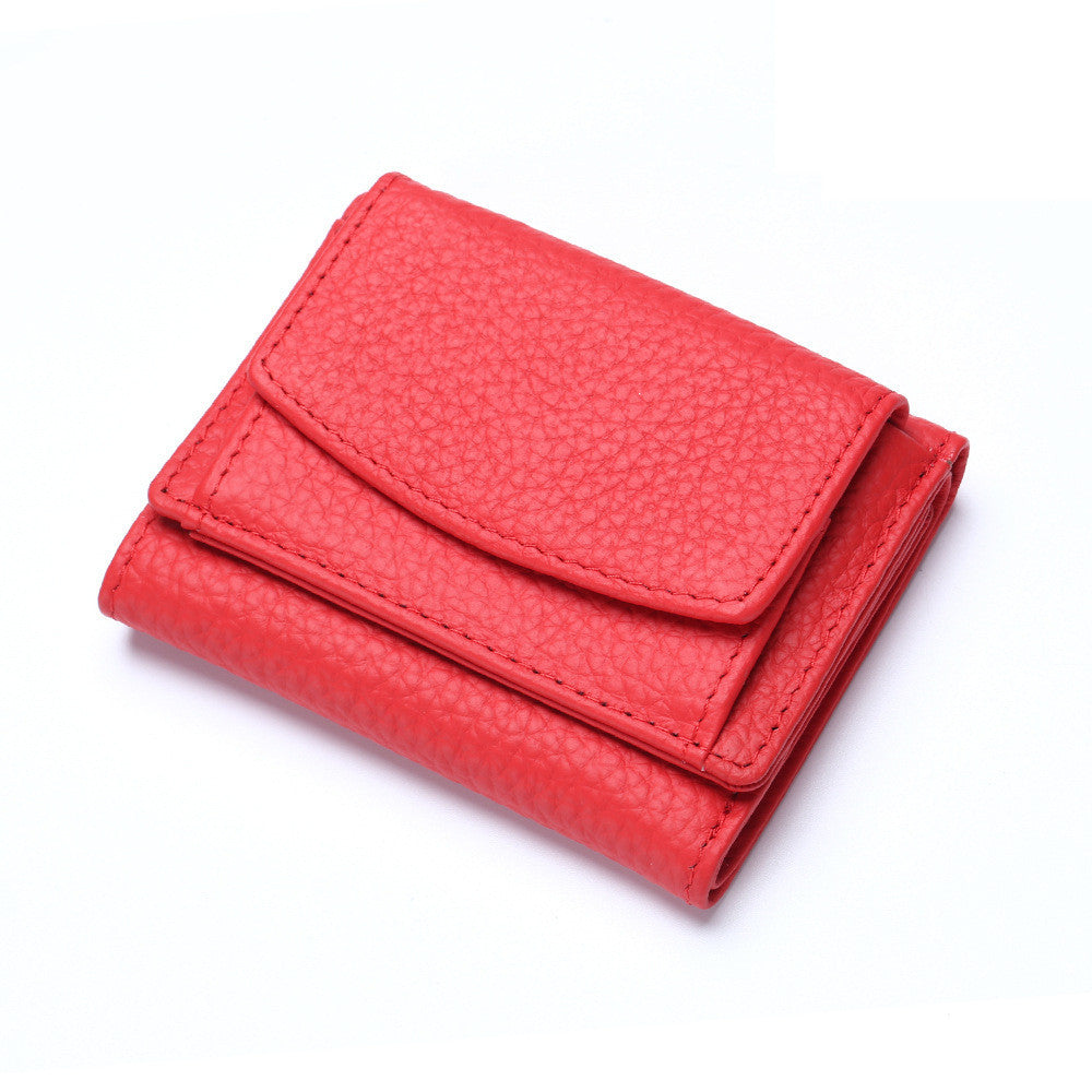 Leather Japanese Mini Short Women Wallet