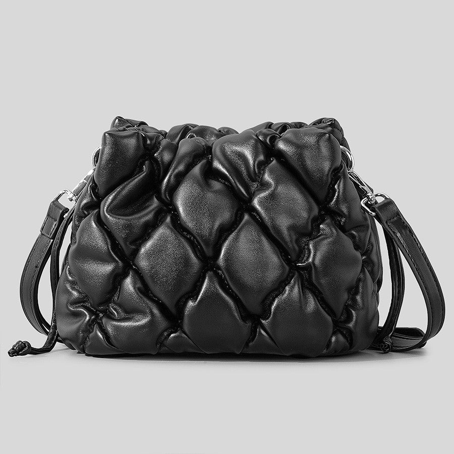 Women's PU Rhombus Stitching Handbag