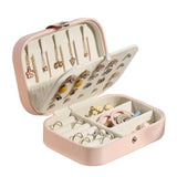 Double Layer Jewelry Earrings Ring Storage Box